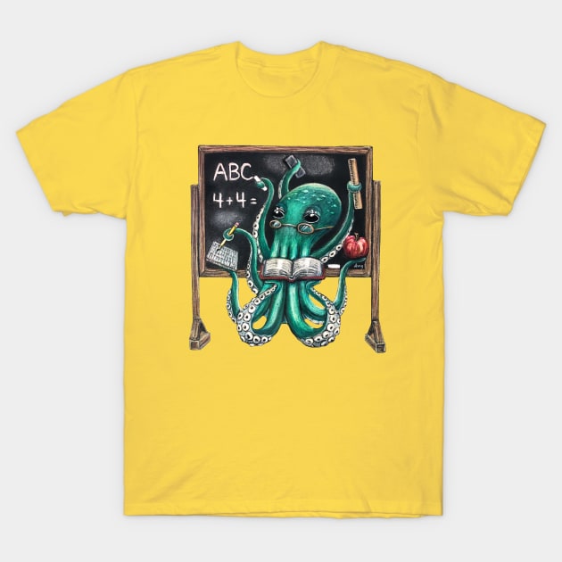 "OctoEducator" - OctoKick collection T-Shirt by GardenPartyArt